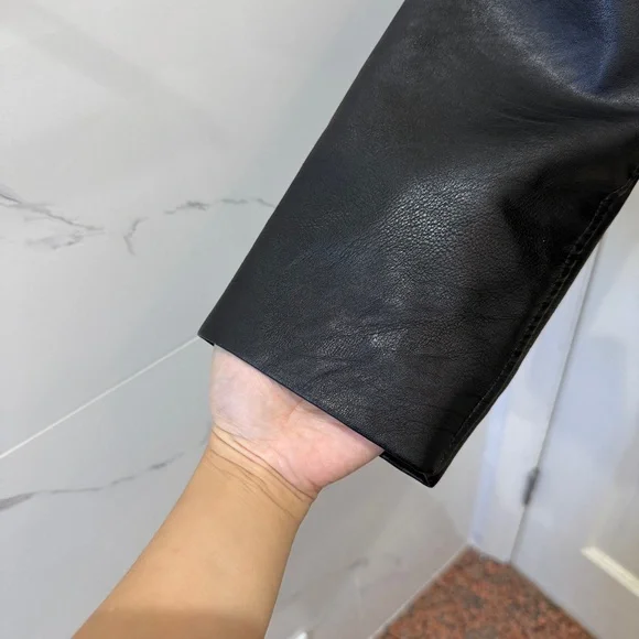 Abercrombie faux leather zip-up jeacket - Picture 5 of 8